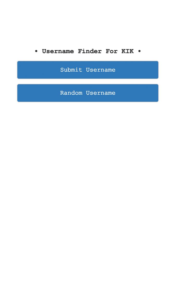 Username Exchanger for KIK