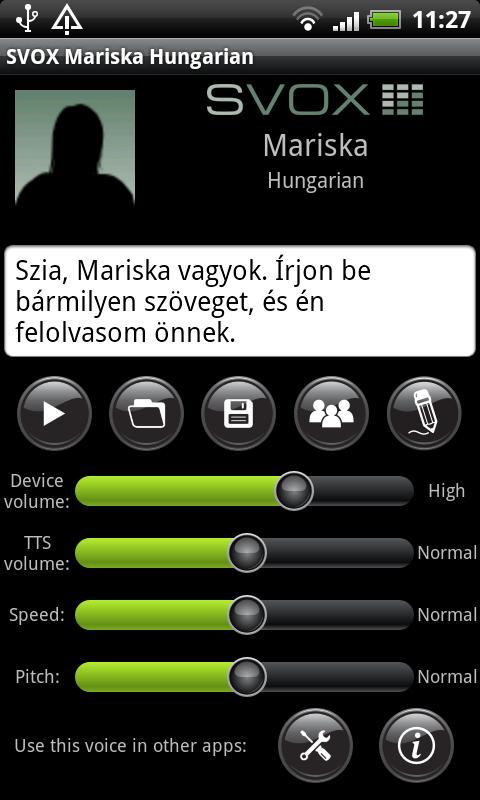 SVOX Hungarian Mariska Trial