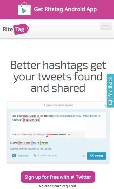 RiteTag Hashtag Optimizer