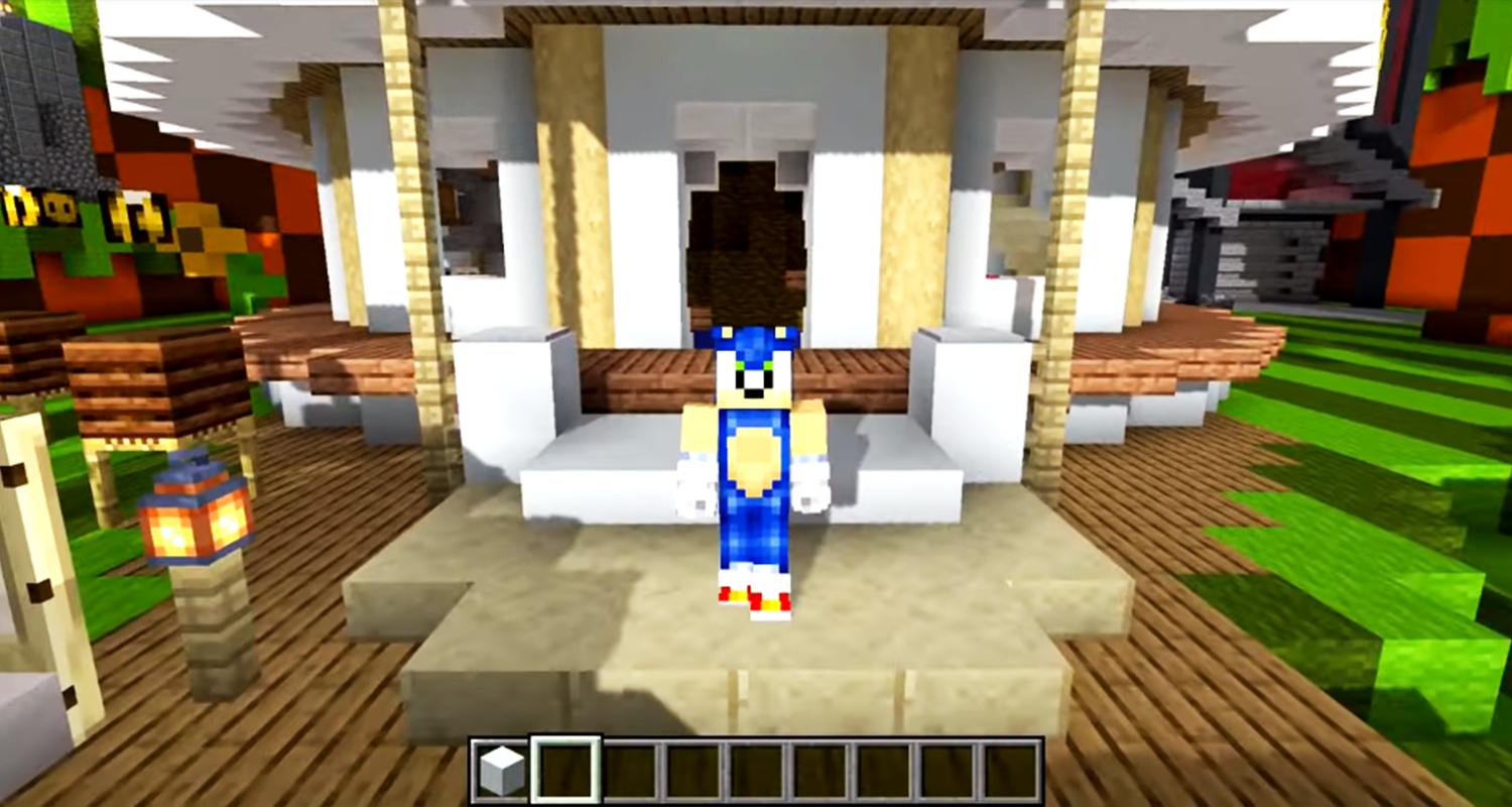 Sonic Parkour Mod Fast Adventure Map For MCPE