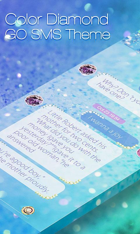 GO SMS PRO COLOR DIAMAND THEME