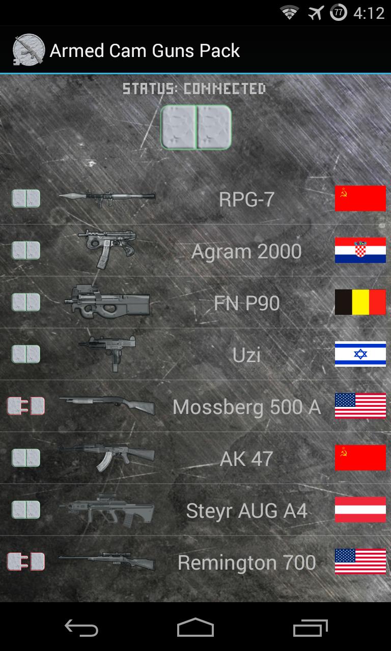 Armed Cam Gun Pack
