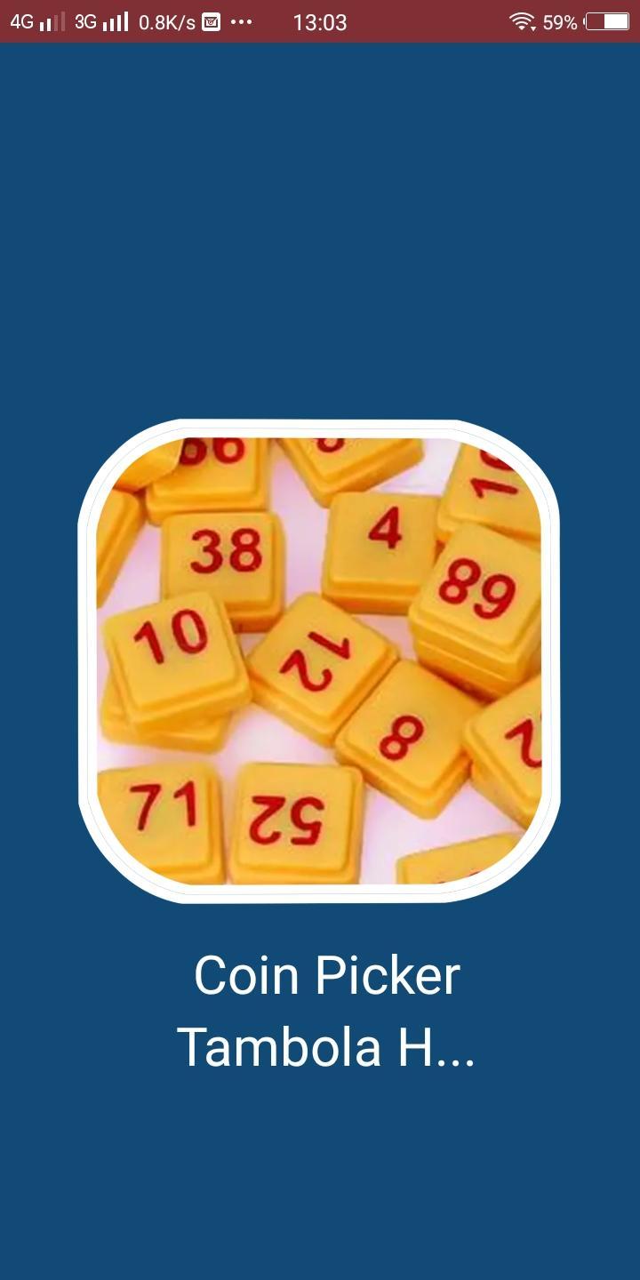 Coin Picker Tambola Housie Bingo