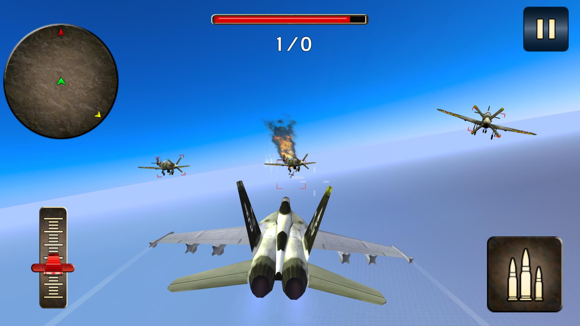 F18 vs F22 Fighter Gunner war