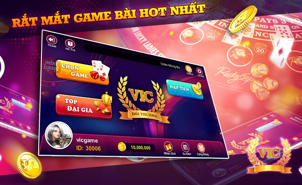 VIC - Game danh bai doi thuong Online VIP