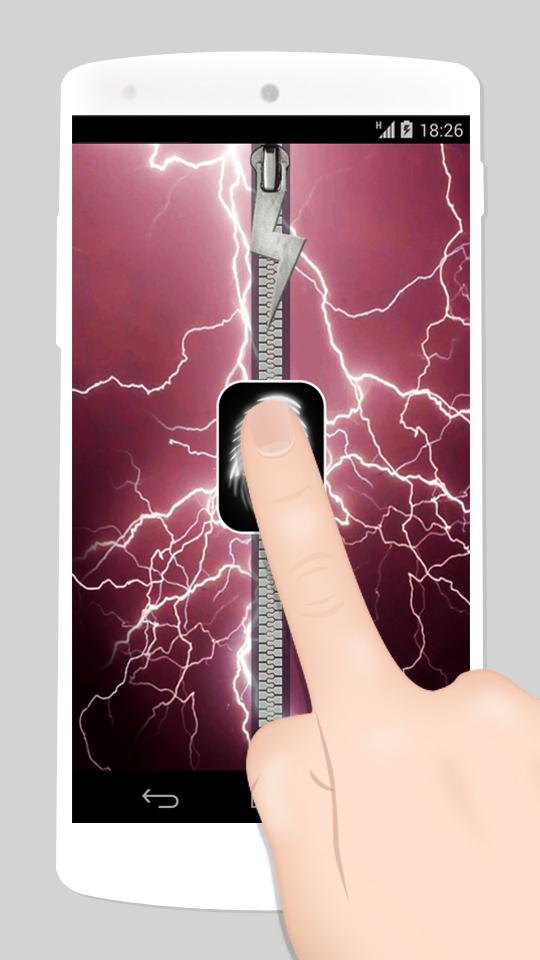 fake fingerprint zipper lock